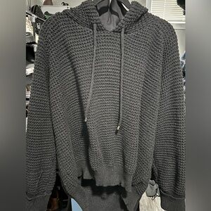 Women’s Waffle Knit Hoodie - Black - Size 3X (runs small)